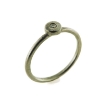 Billede af Kranz&Ziegler ring dot sølv sort m/cz str 54 *