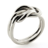 Billede af Ring, råbåndsknob 14 kt. hvg. (str. 60 -69)