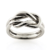 Billede af Ring, råbåndsknob 14 kt. hvg. (str. 60 -69)