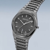 Billede af Bering Classic herreur stål sort skive lænke 42mm 10bar