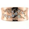 Billede af Ring hulkilet i forløb, 12 brillanter 14 kt. rosa