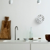 Billede af Arne Jacobsen vægur - Roman - hvid/sort - 21 cm