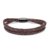 Billede af Kranz&Ziegler STORY armbånd slangeskind mørkbrun 17 cm *