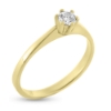 Billede af Ring solitaire brillant 0,15 w/vs. 14 kt. guld