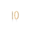 Billede af Mads Z "Sparkle" øreringe 8 kt m. zirkoniasten (13 mm)