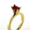 Billede af 1 Ring med oval fac. rubin 14 kt.
