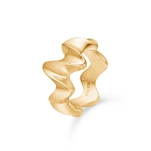 Billede af Mads Z "Wave" ring 14 kt. guld (str. 58)