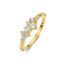 Billede af Spirit Icons Aria ring forgyldt sølv m. cz (str. 58)