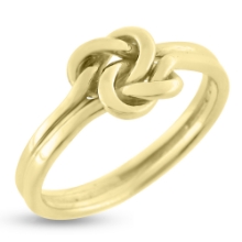 Billede af Ring med dobbeltknude (knob)14 kt. facon + 5,0 gr. (prisen er excl. guld)