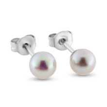 Billede af Ørestik fv. kulturperle 2* 4,5-5,0 mm. 14 kt. hvg.