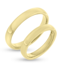 Billede af Vielses & Forlovelses ringe, oval profil 3,9 * 1,8 mm. 8 kt. Billede af Vielses & Forlovelses ringe, oval profil 3,9 * 1,8 mm. 8 kt.