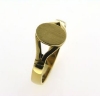 Billede af Ring spalt. skinne & oval plade 8*10 m/m. 14 kt.
