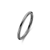 Billede af Spirit Icons Basic ring rhodineret sølv (str. 58)