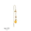 Billede af Aqua Dulce Golden Thread ørering forgyldt sølv (1 STK.)