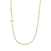 Billede af Halskæde horisontalt kors smykke guld 42 cm. 14 kt.