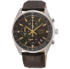 Billede af Seiko Chronograph herreur stål læderrem 10bar 41mm