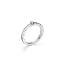 Billede af Mads Z "Crown Alliance" ring 14 kt hvg m. 0,09 ct. brill w/si str. 60