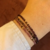 Billede af By Pind Colorful armbånd sølv forgyldt med ametyst og rhodalit