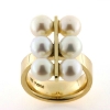 Billede af Ring unika, 6 fw. perler a 7-7½ mm. 14 kt.