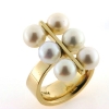 Billede af Ring unika, 6 fw. perler a 7-7½ mm. 14 kt.