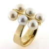 Billede af Ring unika, 6 fw. perler a 7-7½ mm. 14 kt.