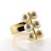 Billede af Ring unika, 6 fw. perler a 7-7½ mm. 14 kt.