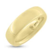 Billede af Ring oval profil, bred. 7,1 mm. tk. 3,3 mm. ( str. -59) 14 kt. fac. 21,3 gr.