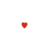 Billede af STINE A ørestik Petit Love Heart sølv forgyldt rød emalje (1 stk)