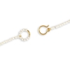 Billede af *Jane Kønig Row Pearl halskæde sølv forgyldt 42,5cm
