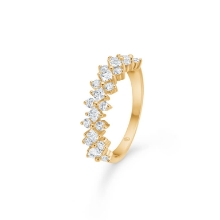 Billede af Mads Z "Cassiopeia" ring 8 kt. guld m. cz (str. 50)