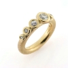 Billede af Ring fattet med 5 brill. 14 kt.