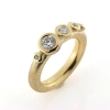 Billede af Ring fattet med 5 brill. 14 kt.