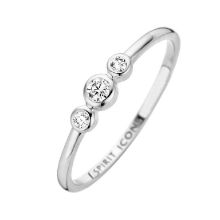 Billede af Spirit Icons Trinity ring 14 karat hvidguld med ialt 0,09 ct. w/vs str. 58 Billede af Spirit Icons Trinity ring 14 karat hvidguld med ialt 0,09 ct. w/vs str. 58