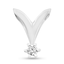 Billede af Vedhæng brillant 0,25 w/vs. 14 kt. hvg.