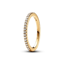 Billede af Pandora Funklende båndring fg. metalblanding m. cz (str. 48)