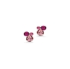 Billede af Øreringe trio pink cubic zir. sølv