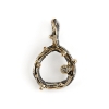 Billede af By Birdie Zeus vedhæng sort rhodineret sølv m.14kt. 0,10 ct brill