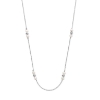 Billede af Spirit Icons Ophelia halskæde 14 kt. hvidguld m. 0,08 ct. w/vs + fvp (45 cm)