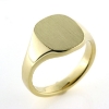 Billede af Herrering massiv lukket bund, plade antik facon 14*12,5mm