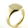 Billede af Herrering massiv lukket bund, plade antik facon 14*12,5mm
