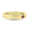 Billede af Alliancering, 1* 3,0 mm. ægte rubin (ca. 0,15 ct.) 14 kt.
