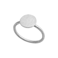 Billede af Susanne Friis Bjørner Ring sølv mat mønt 10 mm str. 50