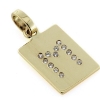 Billede af Vedhæng plade 13 brill. a 0,01 ct.14 kt. 