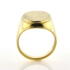 Billede af Ring oval plade, lille kant, Signetring 16,5*12 mm. 925s. forgyldt (forgyldning vil blive slidt af ved brug !)