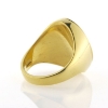 Billede af Ring oval plade, lille kant, Signetring 16,5*12 mm. 925s. forgyldt (forgyldning vil blive slidt af ved brug !)