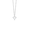 Billede af Mads Z "Tender Heart" vedhæng 14 kt hvidguld m. 0,20 ct. W.SI eksl. kæde