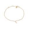 Billede af Hultquist Pearl armbånd forgyldt sølv m. ferskvandsperle (16+3cm)