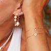 Billede af Hultquist Pearl armbånd forgyldt sølv m. ferskvandsperle (16+3cm)