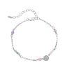 Billede af WiOGA Sabrina armbånd sølv m. sten (15,5-19 cm)