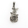 Billede af Vedhæng blomst (rose) 925s